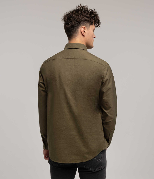 Koszula męska regular LARS OXFORD KHAKI