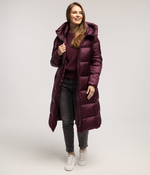 Puchowa kurtka LAURA 7030 WINE
