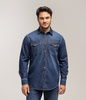 Koszula jeansowa KADIR 3212 DARK BLUE