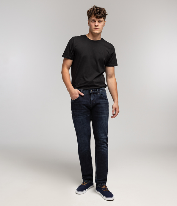 Jeansy męskie straight HARRY 2540 BLUE BLACK USED