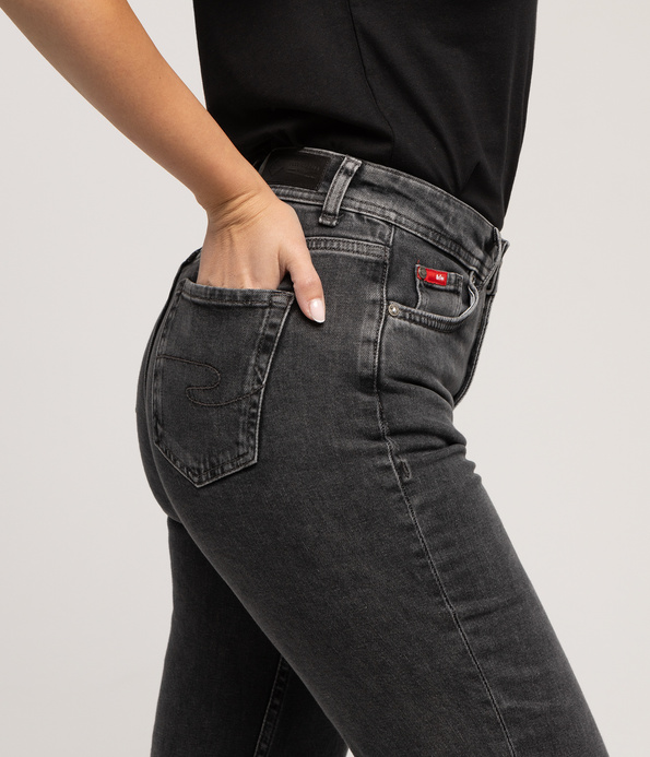 Jeansy damskie straight PARIS 9840 GREY STONE