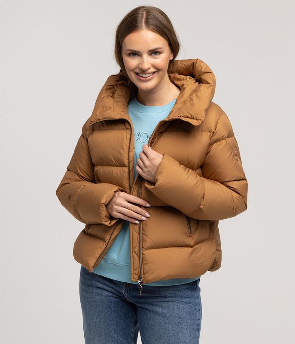 Puchowa kurtka LESLIE 9010 BROWN SUGAR