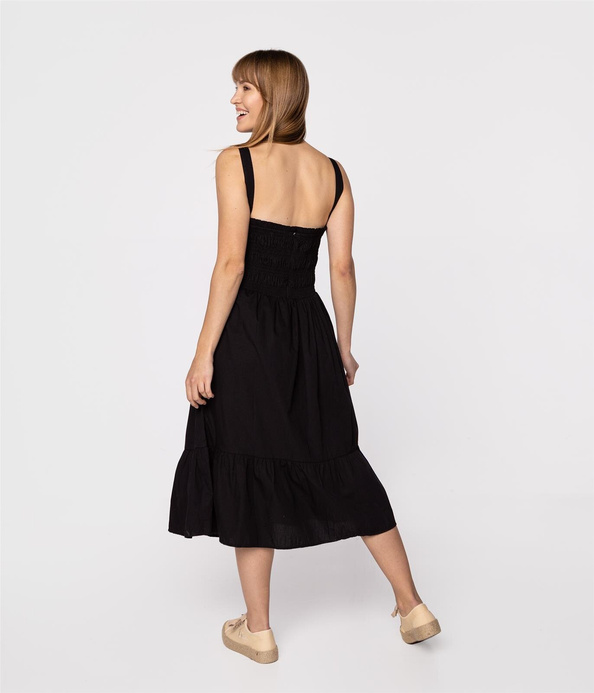 Sukienka na ramiączkach ROXANNE 6190 BLACK