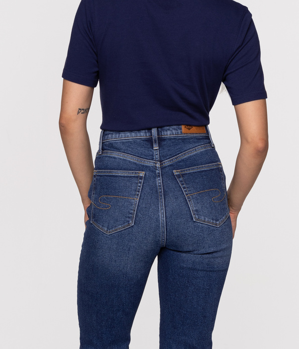 Jeansy damskie bootcut MERY 2417 STONE USED