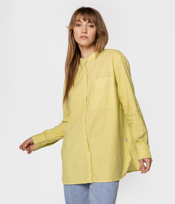 Koszula oversize z lnem LISA 2060 ENDIVE