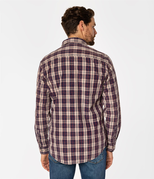 Koszula regular w kratę WILL 9305 VIOLET INDIGO