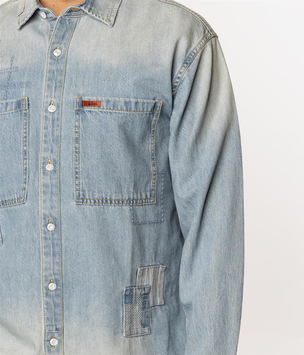 Denimowa koszula męska LENO 5023 LIGHT