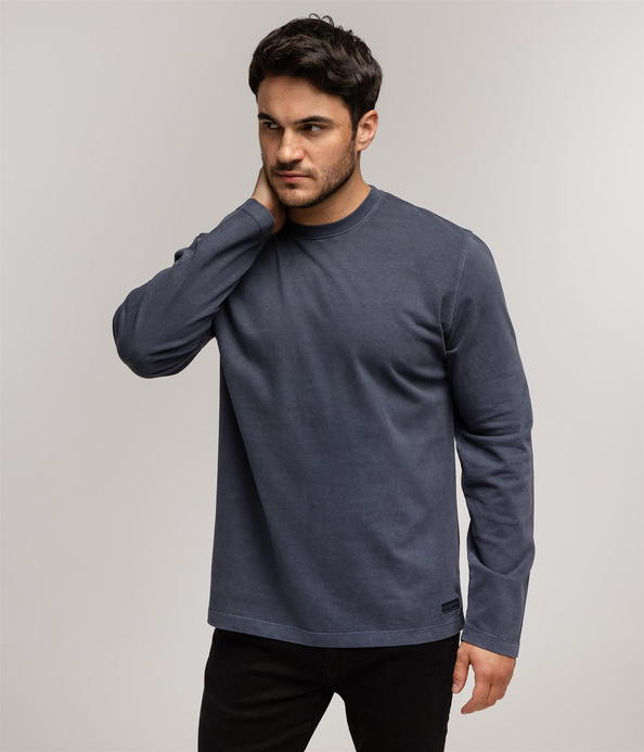 T-shirt z długim rękawem MARIUS 2400 NAVY BLAZER