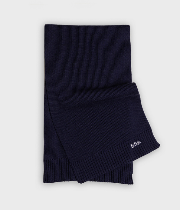 Komplet z kaszmirem unisex czapka zimowa i szalik 9011 NAVY