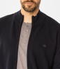 Rozpinany sweter męski ze stójką LEMIR 9103 NAVY BLAZER
