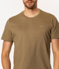 T-shirt męski z lnem OSLO 8515 COVERT GREEN