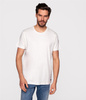 Melanżowy t-shirt z lnem TEO 4301 WHITE