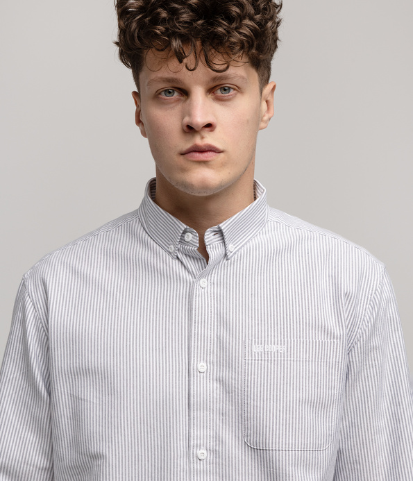 Koszula męska comfort LLOYD OXFORD GREY STRIPES