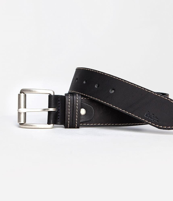 Skórzany pasek LCJ81 BLACK