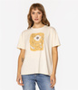 T-shirt damski z nadrukiem FLOWERS7 1145 SOLITARY STAR