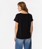 T-shirt damski z wiskozą LYDIA 8317 BLACK
