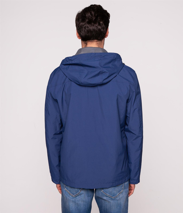 Kurtka wiatrówka z kapturem VINCENT 6170 BLUE