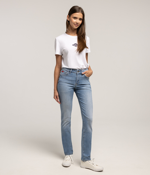 Jeansy damskie slim LC135 3006 LIGHT USED