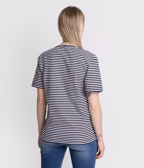 T-shirt w poziome paski SIA 9505 NAVY STRIPES