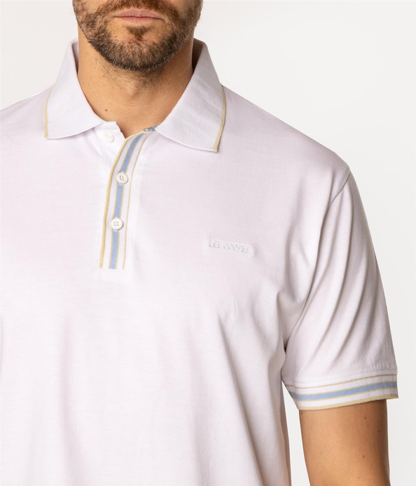 Koszulka polo męska TOR 5001 WHITE