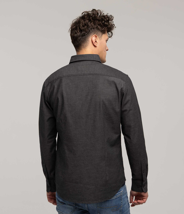 Koszula męska slim LIAM DOBBY GREY