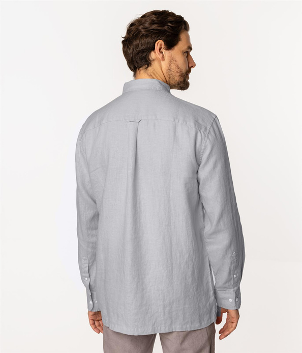 Lniana koszula męska comfort z długim rękawem RODOS 2020 MICRO CHIP