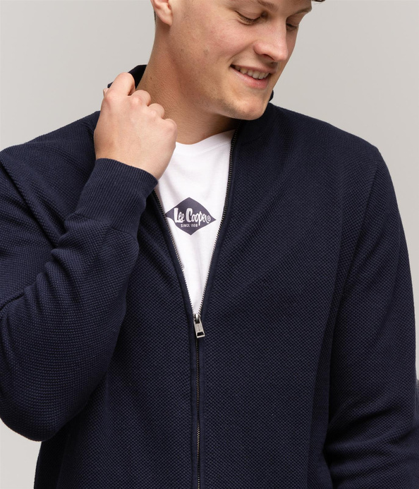 Rozpinany sweter RABI COTTON NAVY