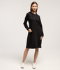 Sukienka midi z kapturem NEL 5534 BLACK