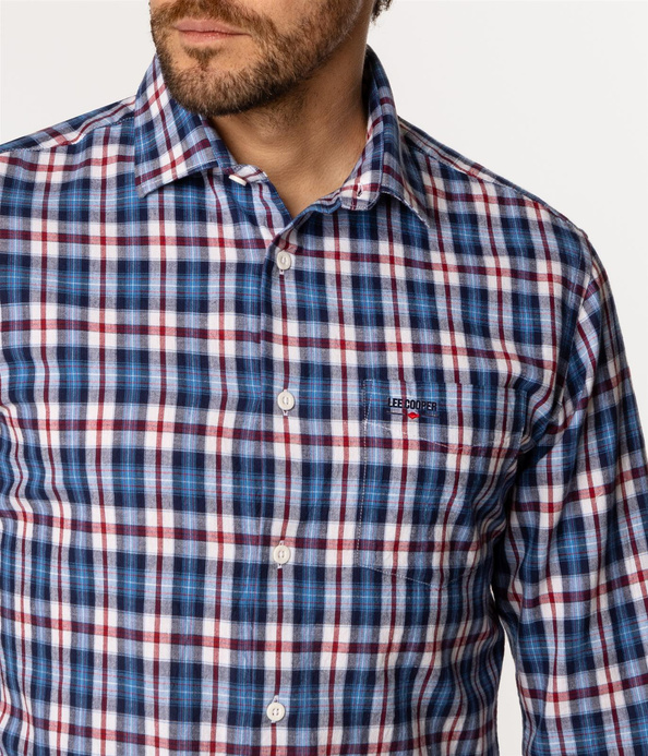 Koszula męska slim z długim rękawem WINDSOR KL03 BLUE