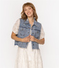 Jeansowa kamizelka damska SEIA 1000 DESTROYED