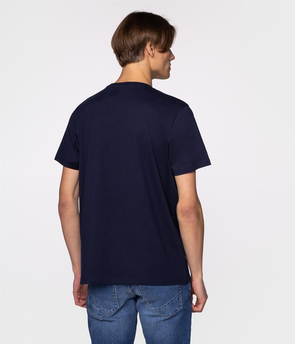 T-shirt z nadrukiem BRAND1 1010 DRESS BLUE