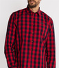 Koszula regular w kratę REY KZ72 RED