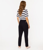 Spodnie damskie niedenimowe mom chino MELLO 3720 NAVY
