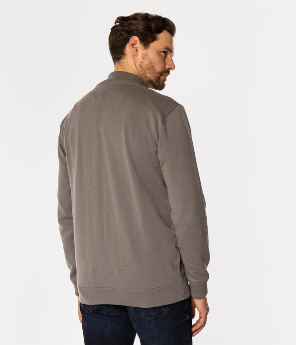 Rozpinany sweter męski ze stójką CHAO 3947 DECEMBER SKY