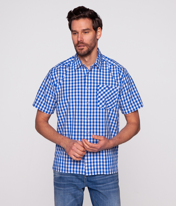 Koszula męska regular REVIO2 KL22 VICTORIA BLUE