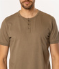 T-shirt męski HENLEY 1160 COVERT GREEN