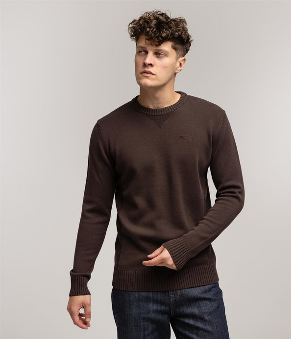 Sweter z bawełny organicznej BILL ORGANIC CHOCOLATE TORTE