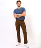 Niedenimowe spodnie męskie LC7504 2525 CHESTNUT