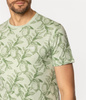 T-shirt męski z nadrukiem LEMON 3170 CAMEO GREEN