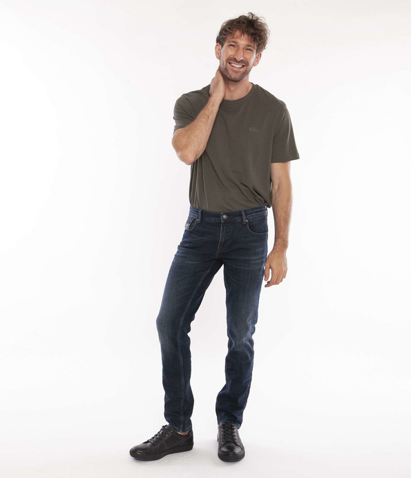 Jeansy męskie slim JAMES 0912 DARK WASH USED