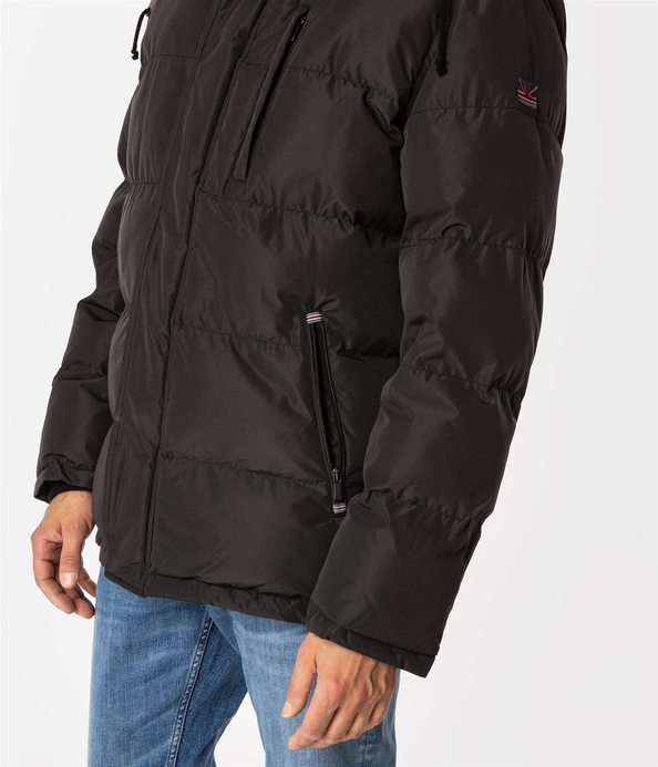 Kurtka zimowa z kapturem RASEL2 7416 BLACK