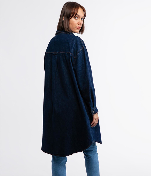 Koszulowa kurtka jeansowa LIZA 0004 STONE