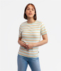 Dopasowany t-shirt w paski TELMA ORGANIC MUSKMELON