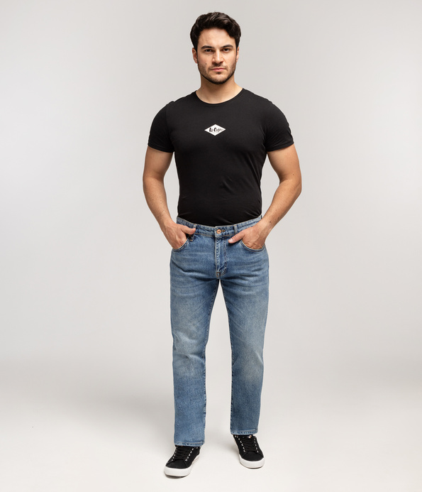 Jeansy męskie tapered slim LONDON 1087 BRUSHED USED