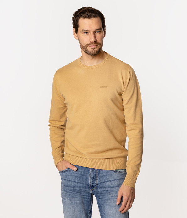 Sweter z bawełny organicznej ANDY ORGANIC CURRY