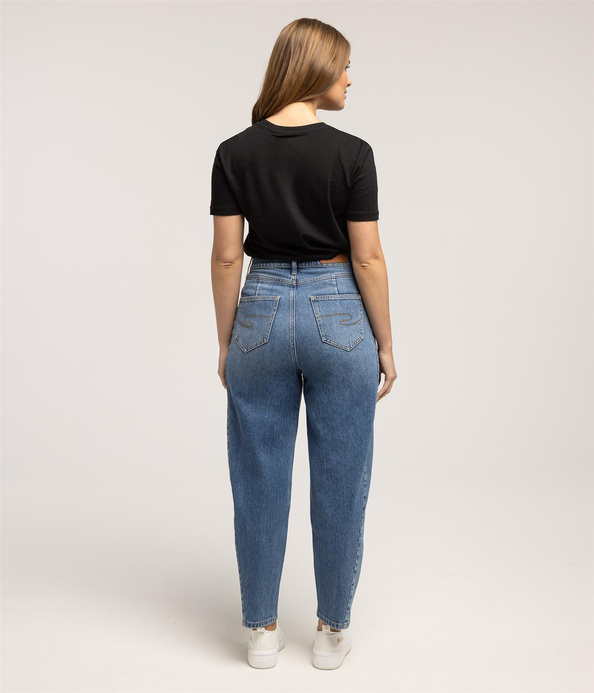 Jeansy damskie barrel CABRA 3122 LIGHT WASH