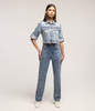 Jeansy damskie straight PARIS 9840 STONE