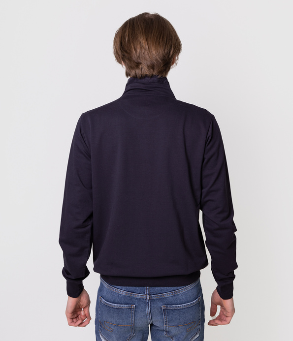 Rozpinana bluza męska ze stójką ERNEST 4236 NAVY