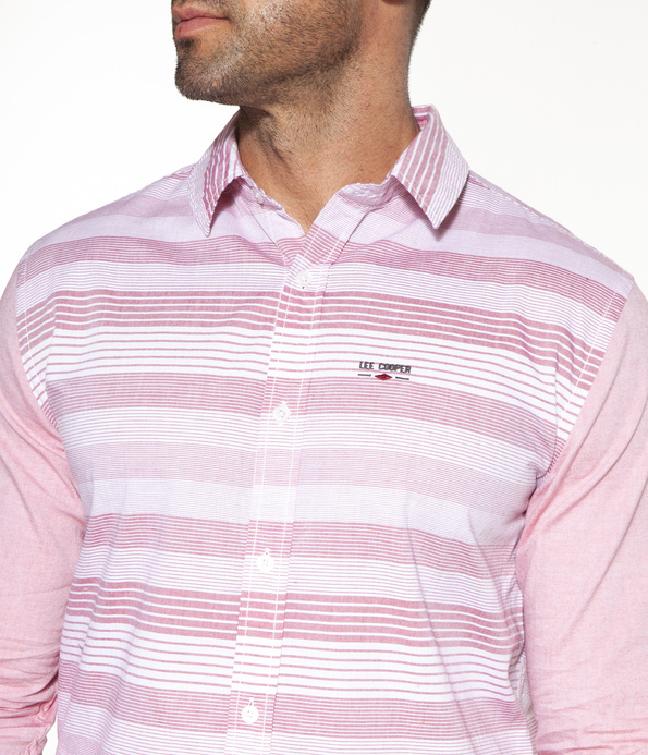 Koszula slim z długim rękawem OMAR 7013 RED