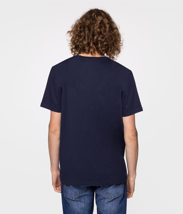 T-shirt z nadrukiem BRAND8 8010 DRESS BLUE